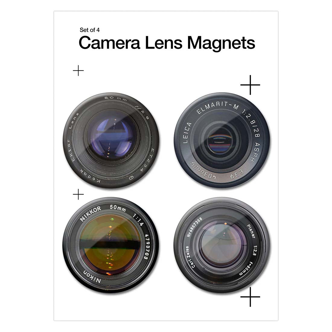 Camera Lens Magnet Set