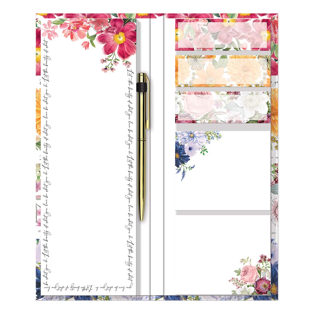 Floral Stripe Note-Folio