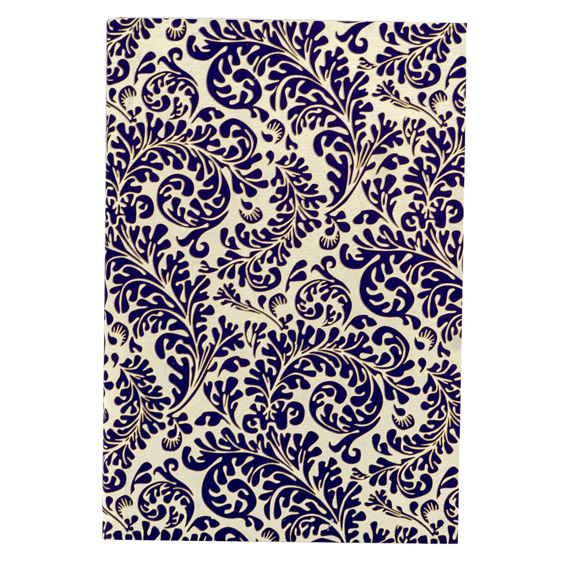 Navy Patterned Ruled Notebook