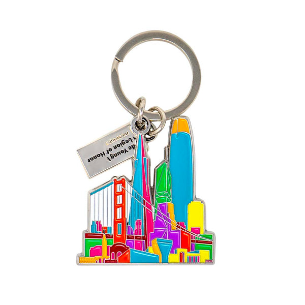 San Francisco Skyline Key Ring - de Young & Legion of Honor Museum