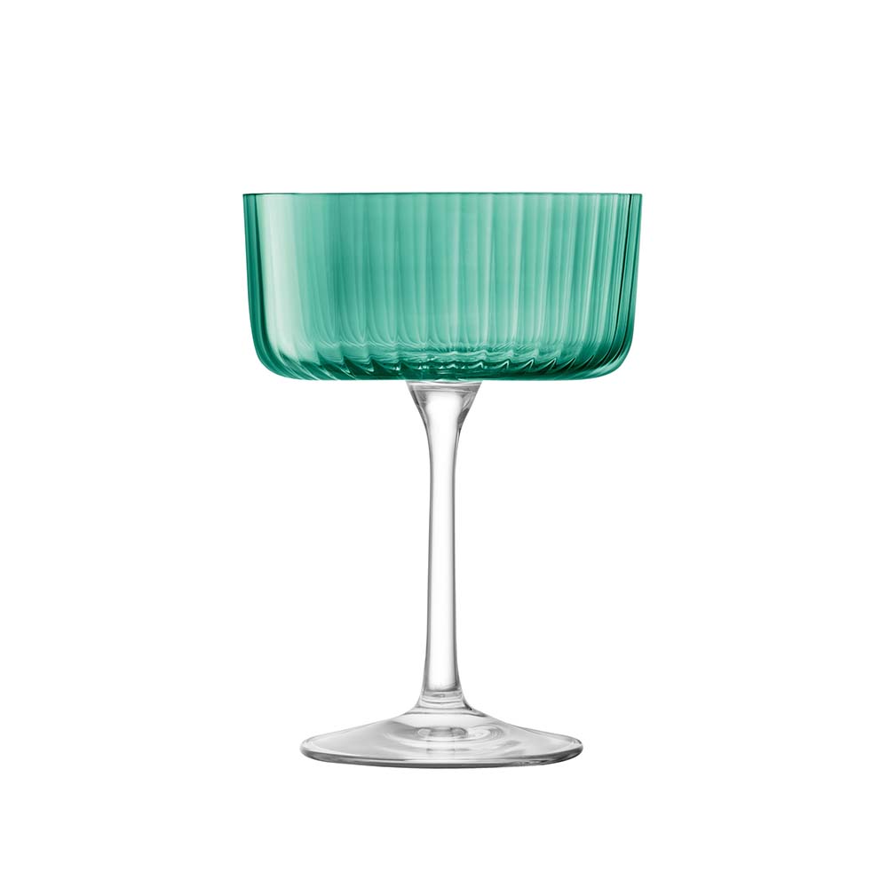 Gems Champagne &amp; Cocktail Glass Jade
