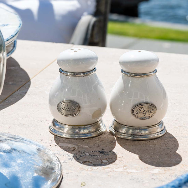 置物 Supreme Ceramic Salt and Pepper Shaker Tuscan Ceramic Salt & Pepper - de Young & Legion of Honor Museum