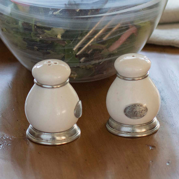 Tuscan Ceramic Salt & Pepper - de Young & Legion of Honor Museum