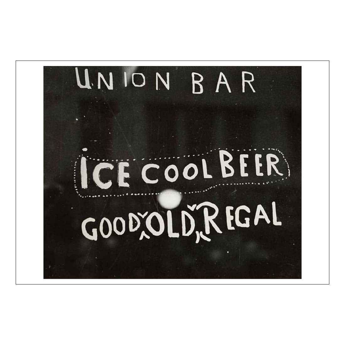 Irving Penn Union Bar Window Postcard