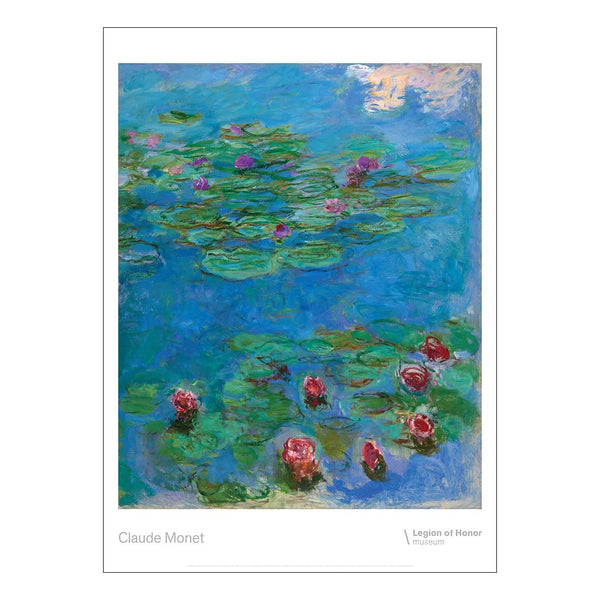 Monet Water Lilies Poster - de Young & Legion of Honor Museum Stores