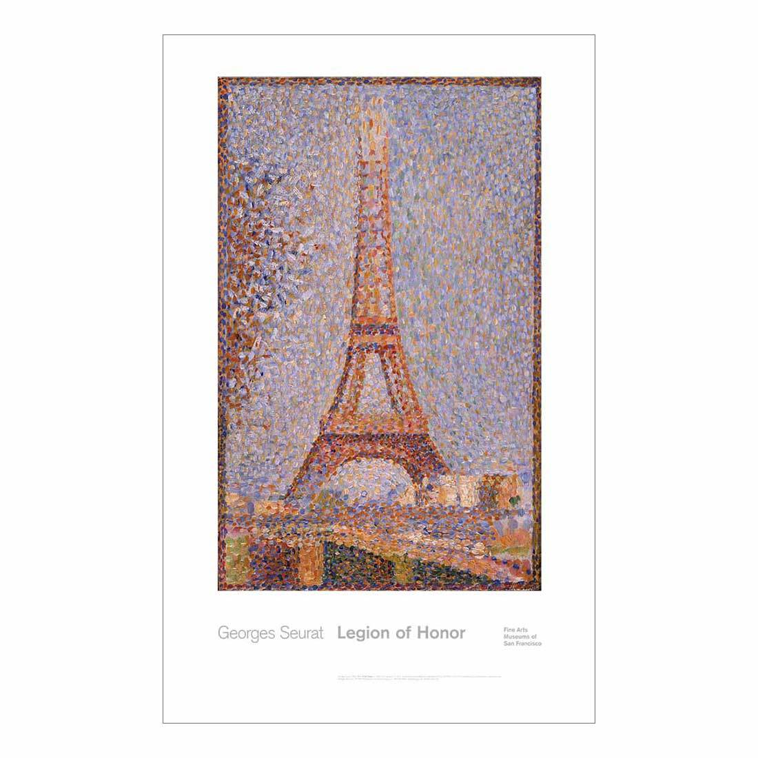 Georges Seurat Eiffel Tower Poster