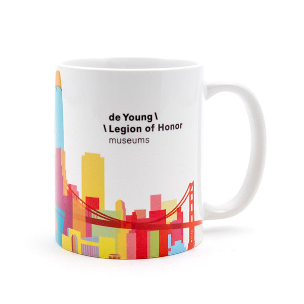San Francisco Skyline Mug - de Young & Legion of Honor Museum Stores