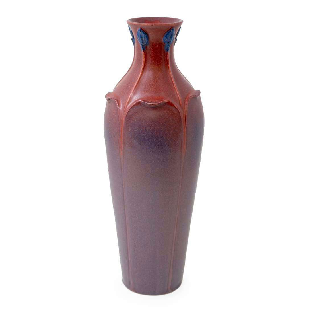 Virtue Cranberry Ceramic Vase
