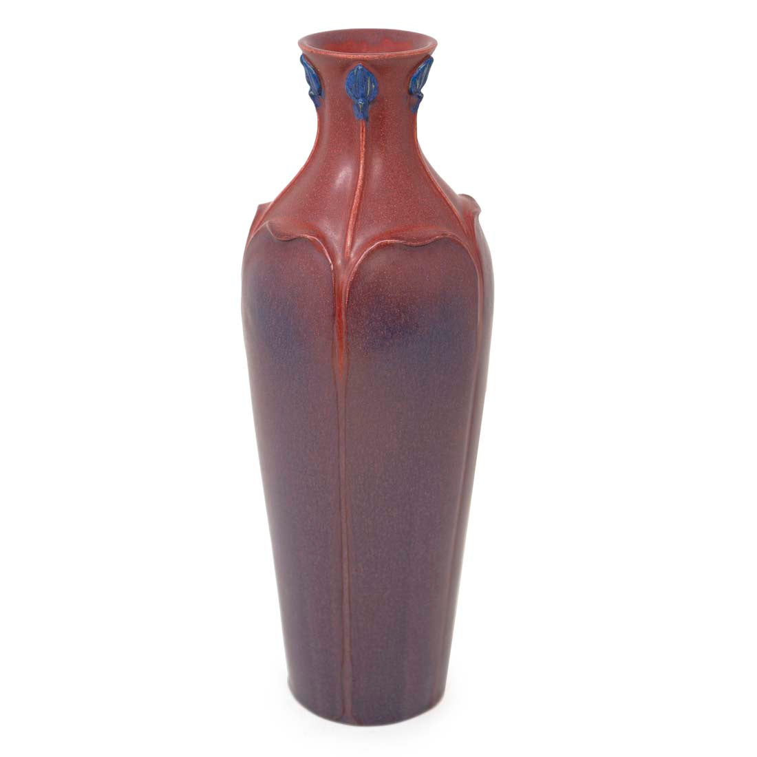 Virtue Cranberry Ceramic Vase