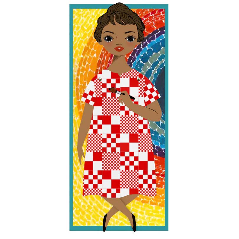 Alma Thomas Mailable Paper Doll