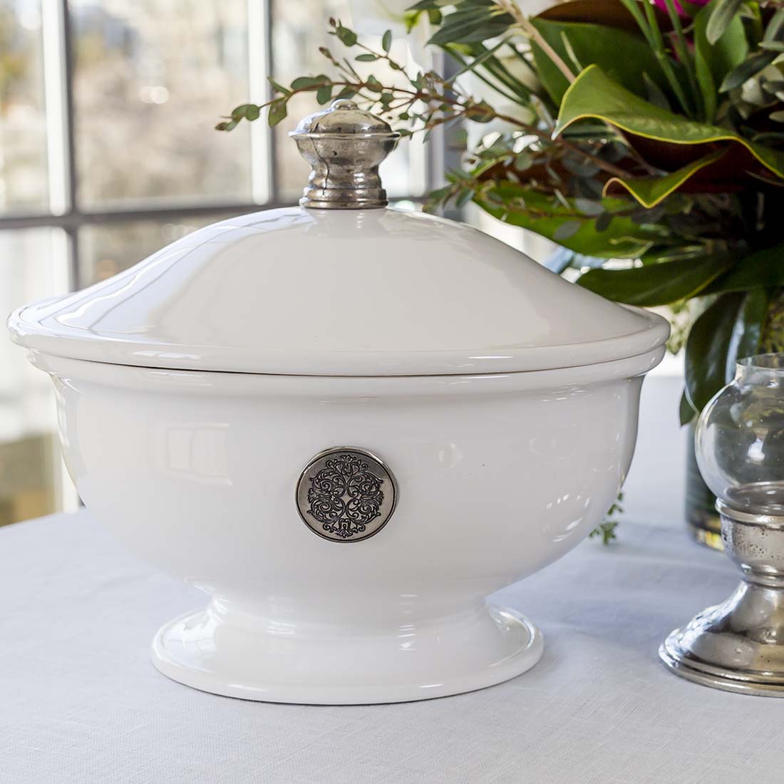 Tuscan Small Round Ceramic Tureen