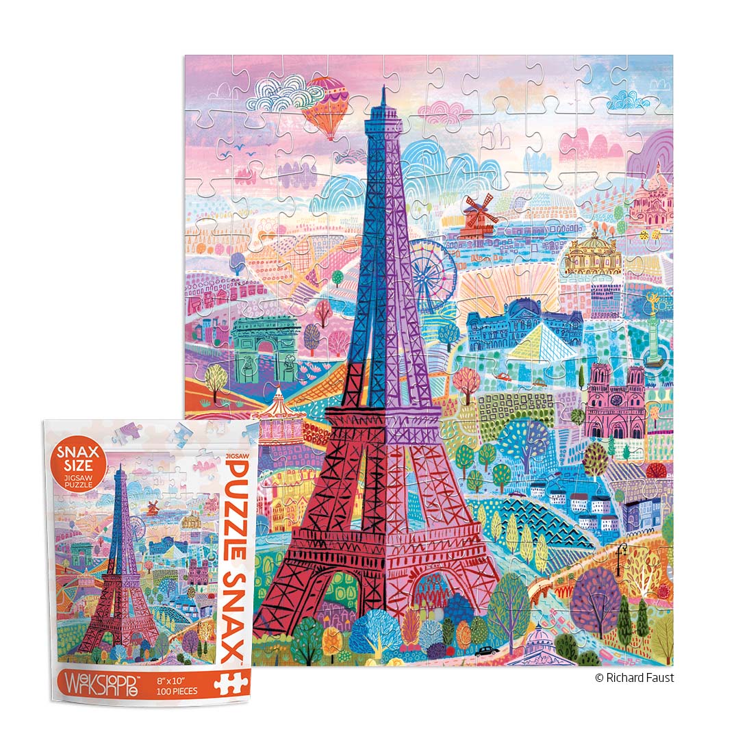 Paris Holiday 100-Piece Jigsaw Puzzle Snax