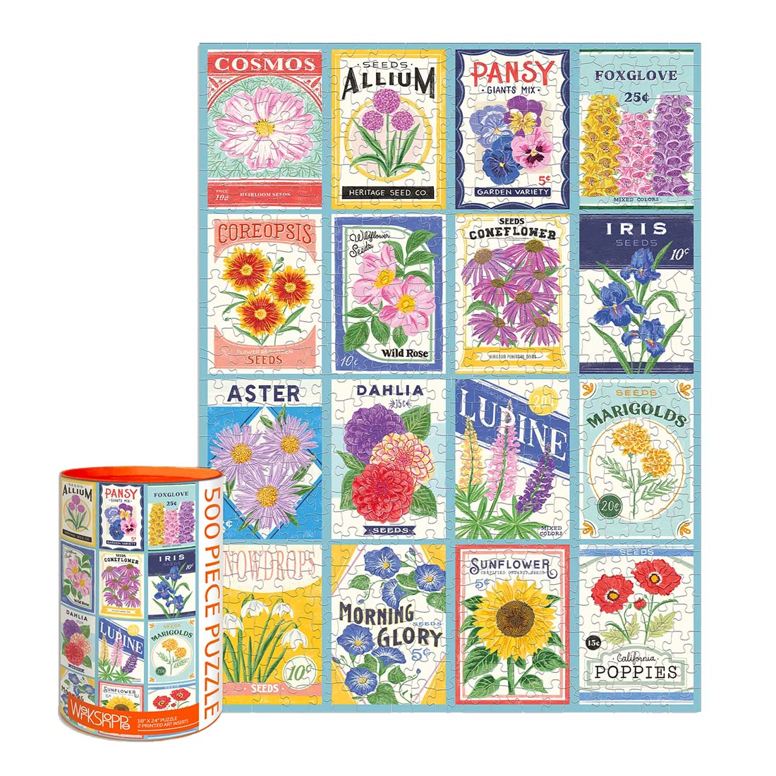Seed Packets 500-Piece Puzzle