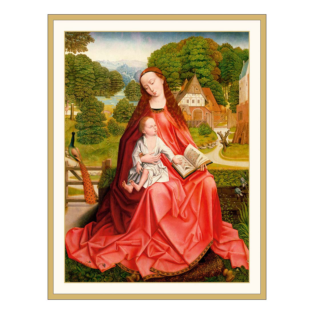 Virgin &amp; Child in a Garden Holiday Boxed Cards