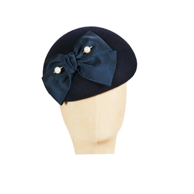 Navy Wool Beret