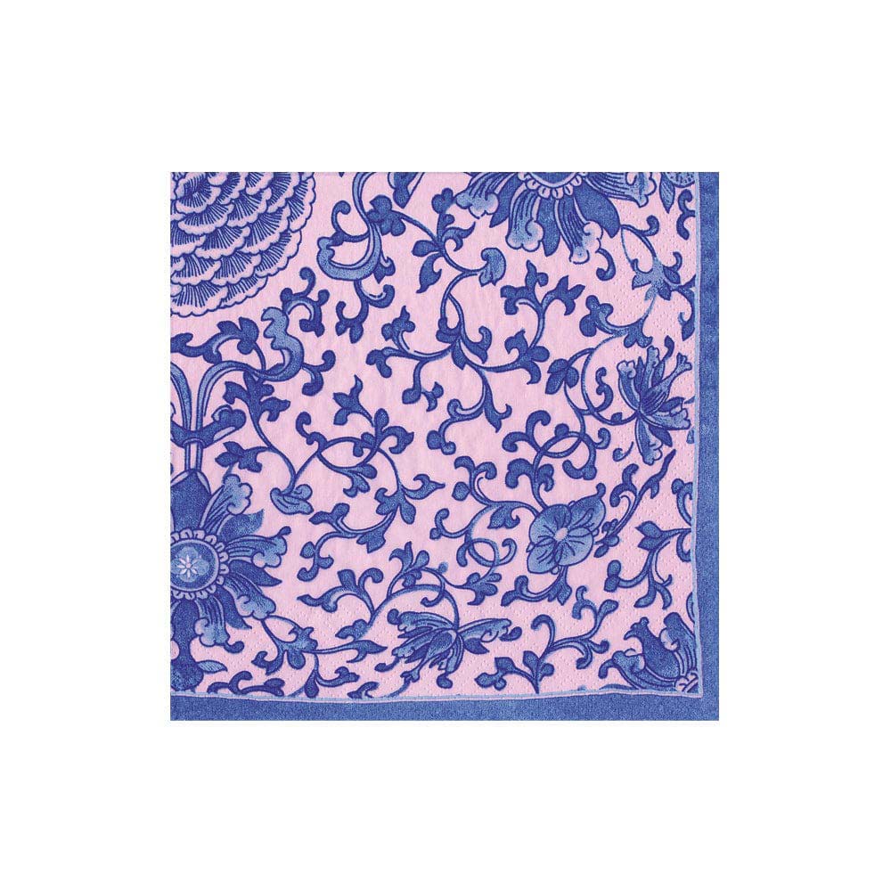 Indigo Garden Blue/Pink Cocktail Napkins