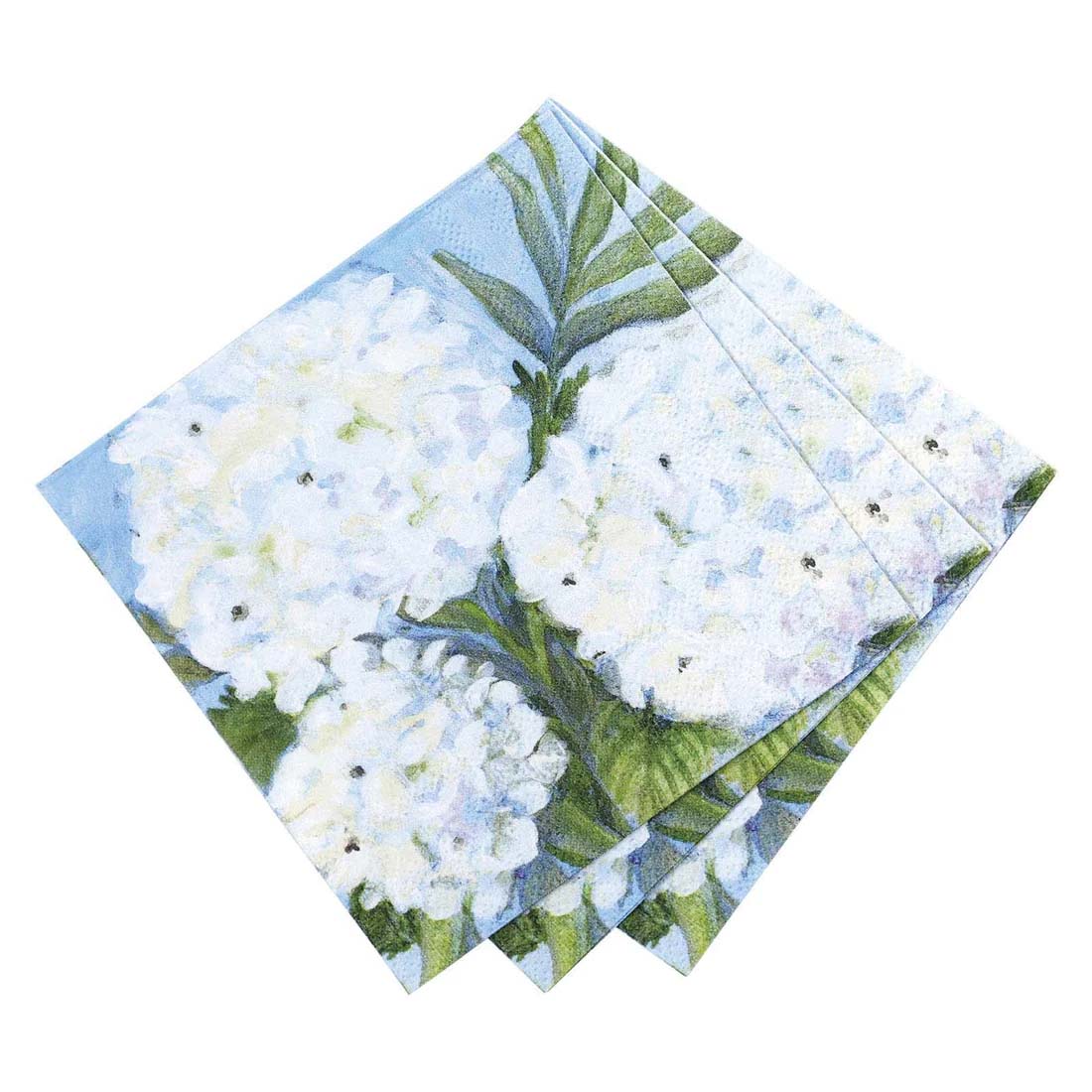 White Hydrangea Napkins