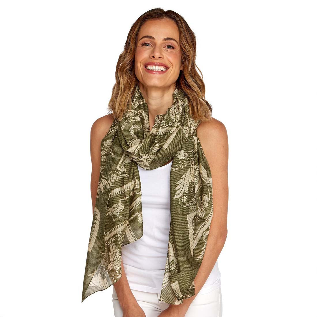 Vintage Damask Scarf