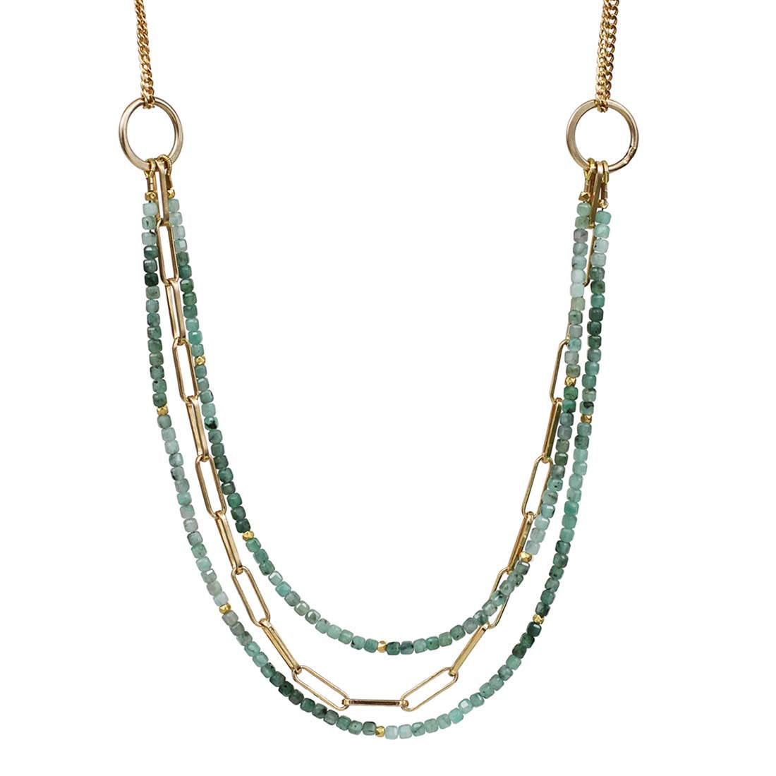 Emerald Monet Necklace
