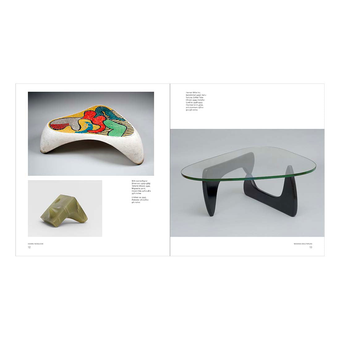 Book cover featuring a black and white photo of Isamu Noguchi lying on the floor with a yellow background and text.