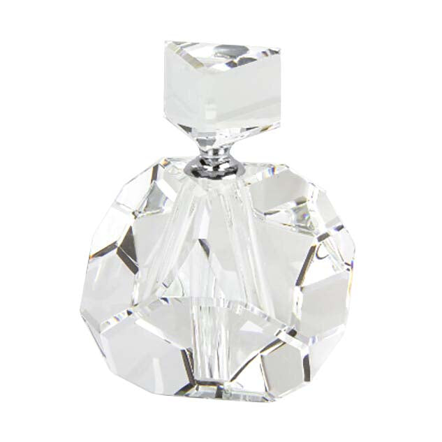 Diamond Cut  Crystal Glass Perfume Bottle