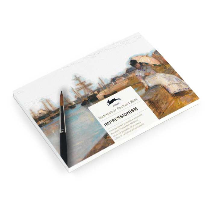 Impressionism Watercolor Postcard Book