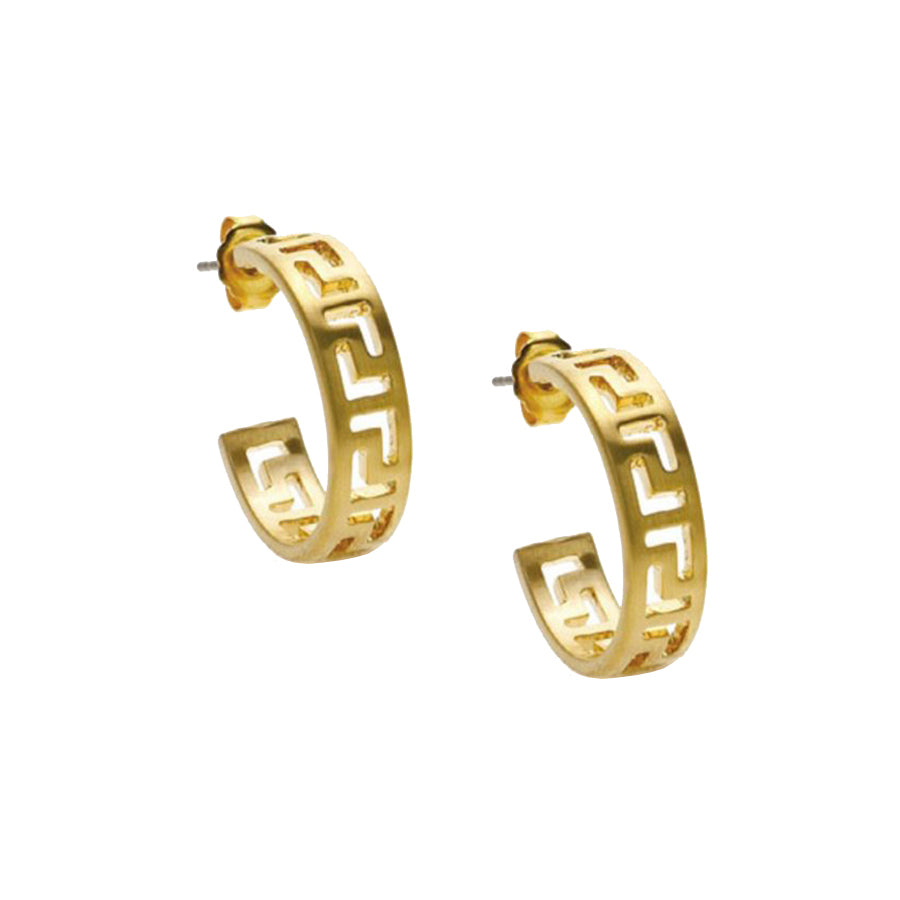 Classical Meander Link Earrings