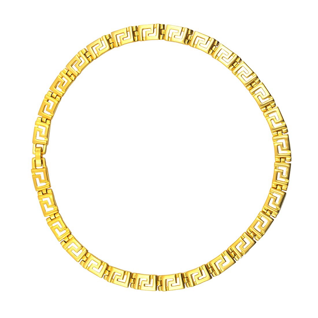 Classical Meander Link Necklace
