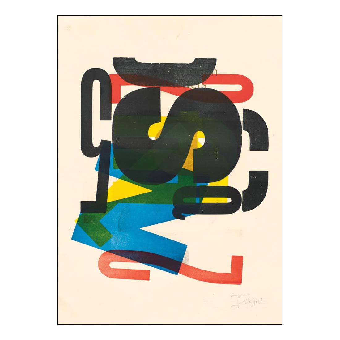 Jack Stauffacher The Art of Wood Type Notecards