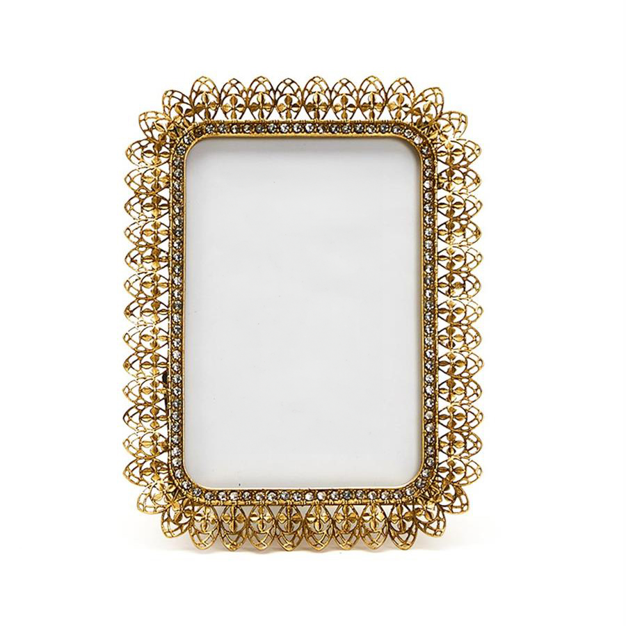 Large Gold Jeweled Frame