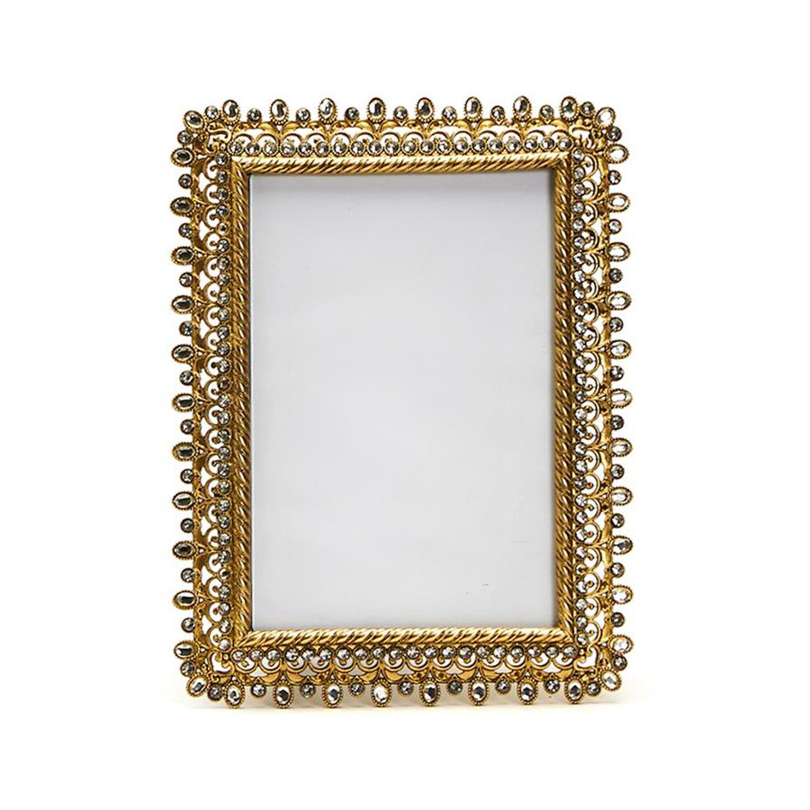 Large Gold Jeweled Frame