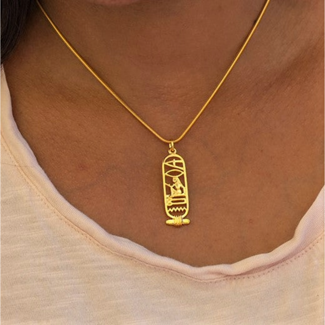 I Love You Cartouche Pendant