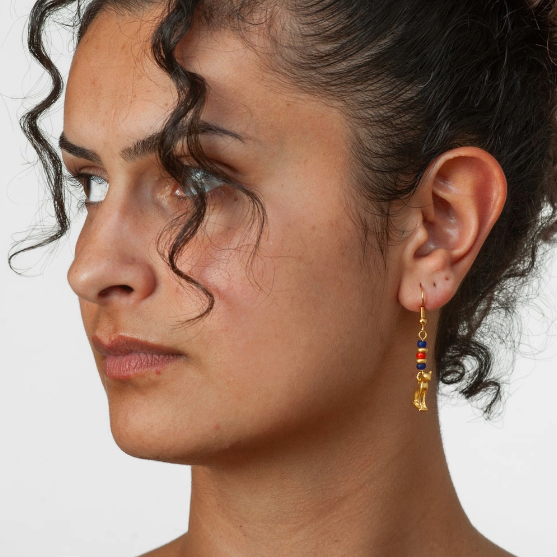 Cat Beaded Earrings