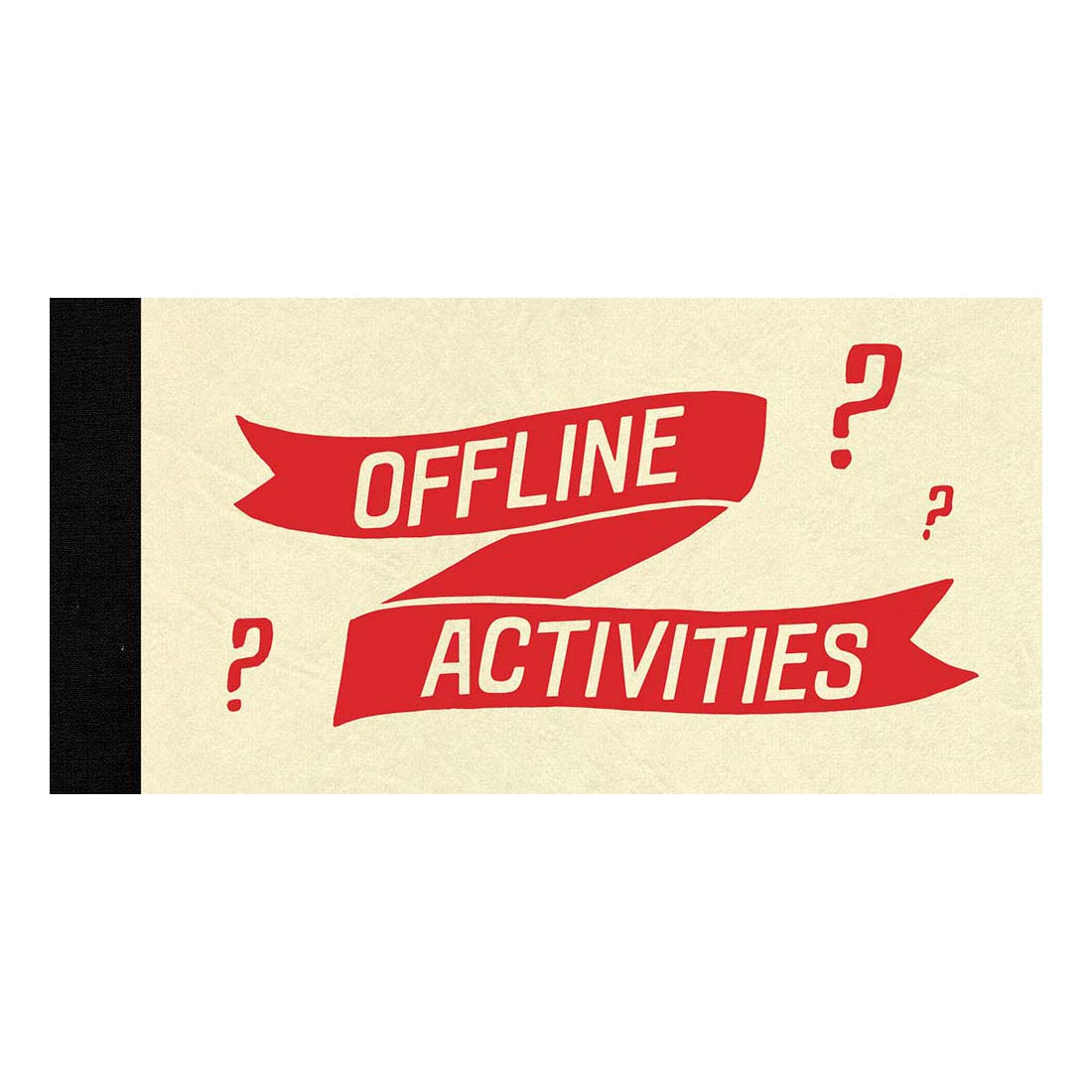 Beige card with red text and question marks on a white background