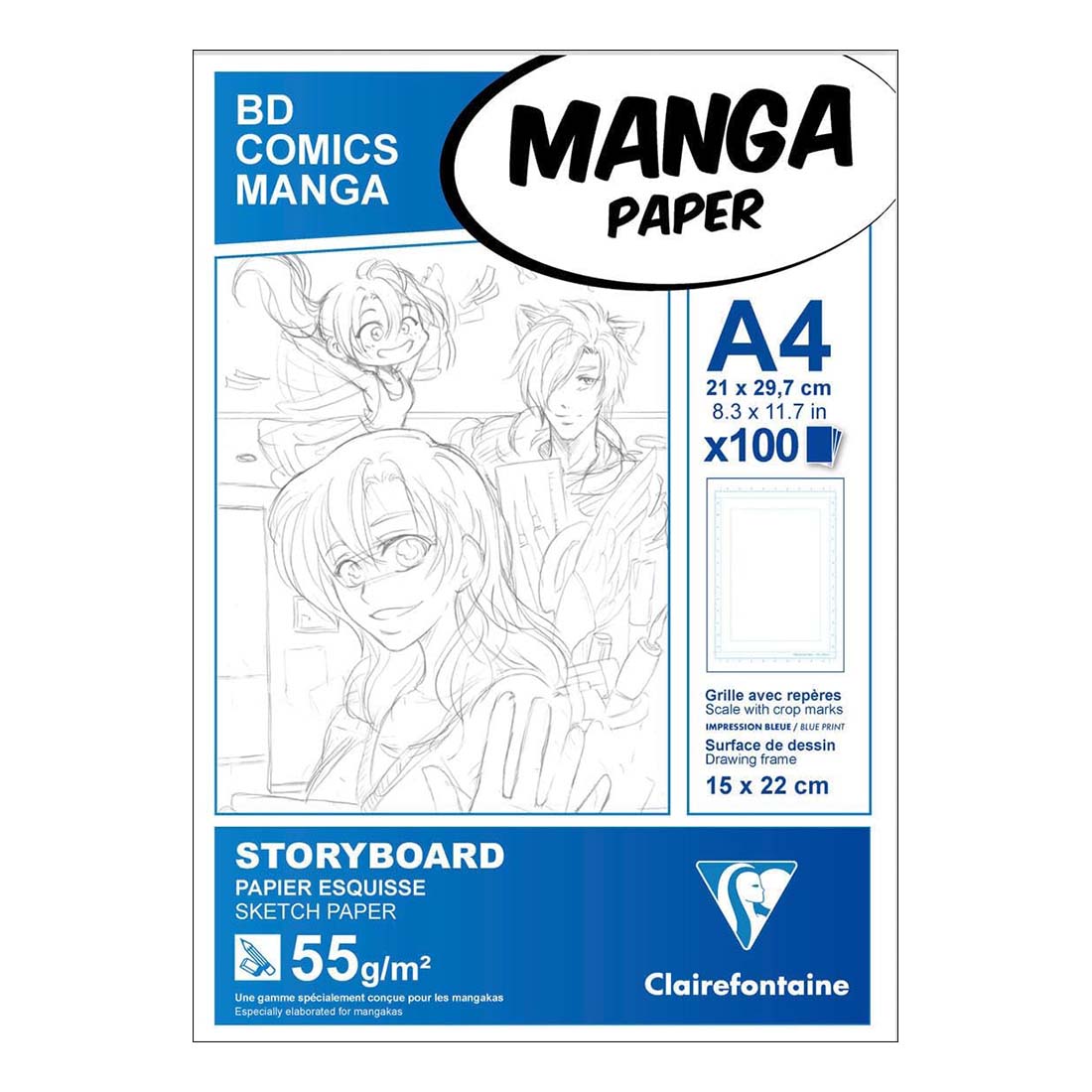 A4 Manga Storyboard Pad