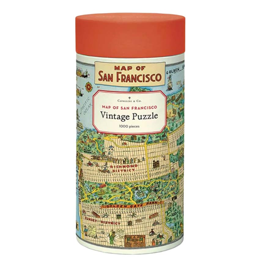 Map of San Francisco 1000 Piece Puzzle
