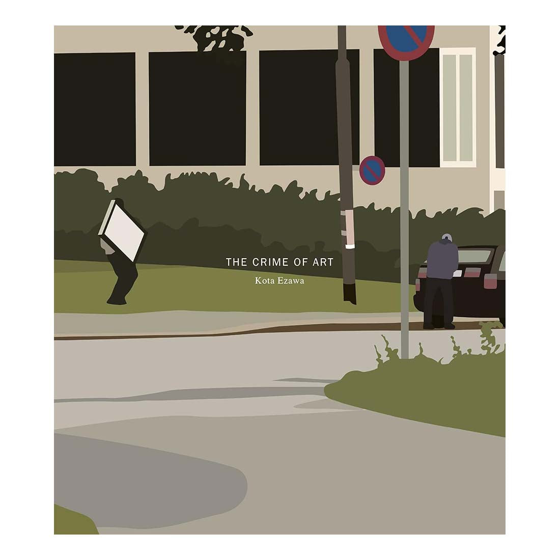 Album cover for 'The Crime of Art' by Kota Ezawa with a stylized street scene.
