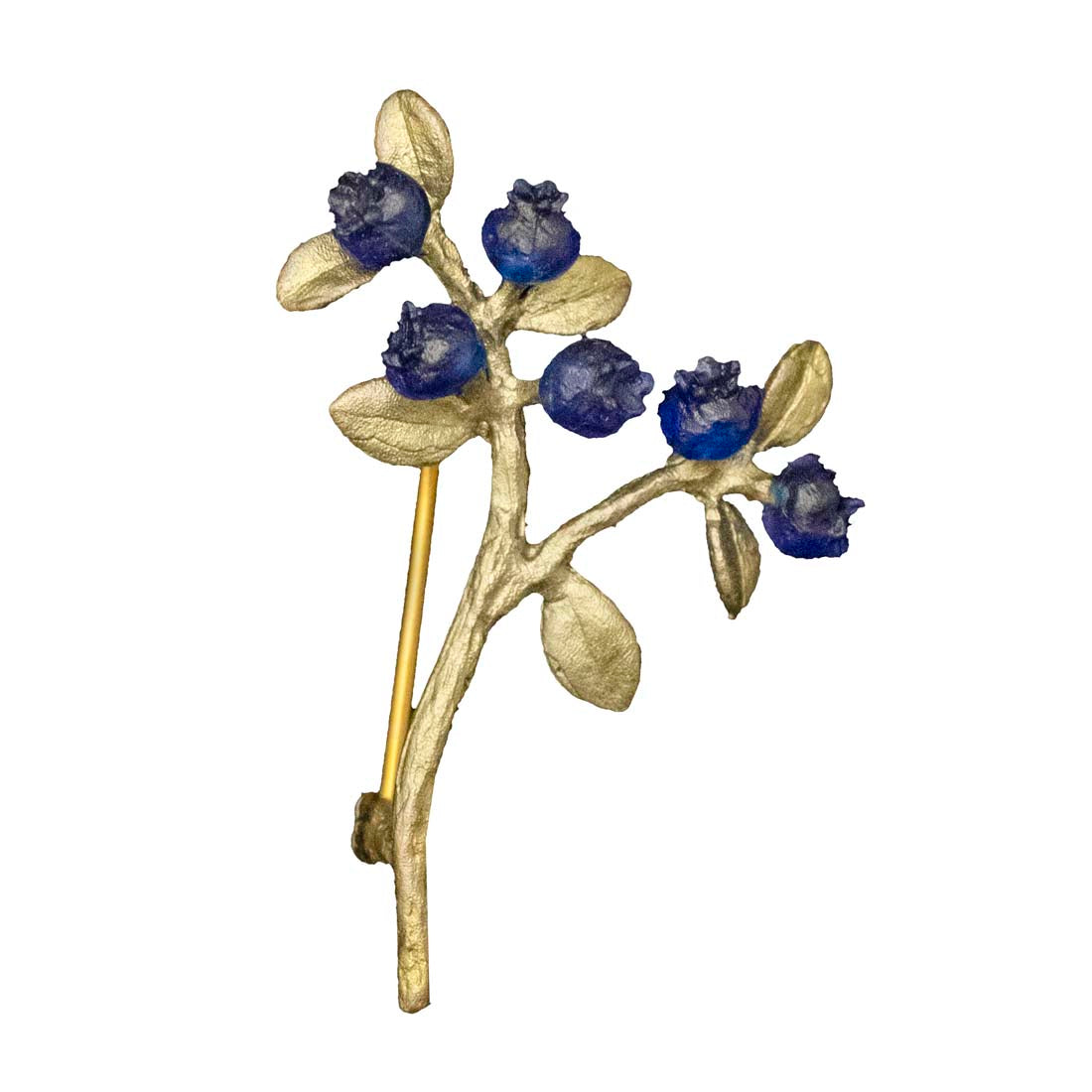 Petite Blueberry Bronze Brooch