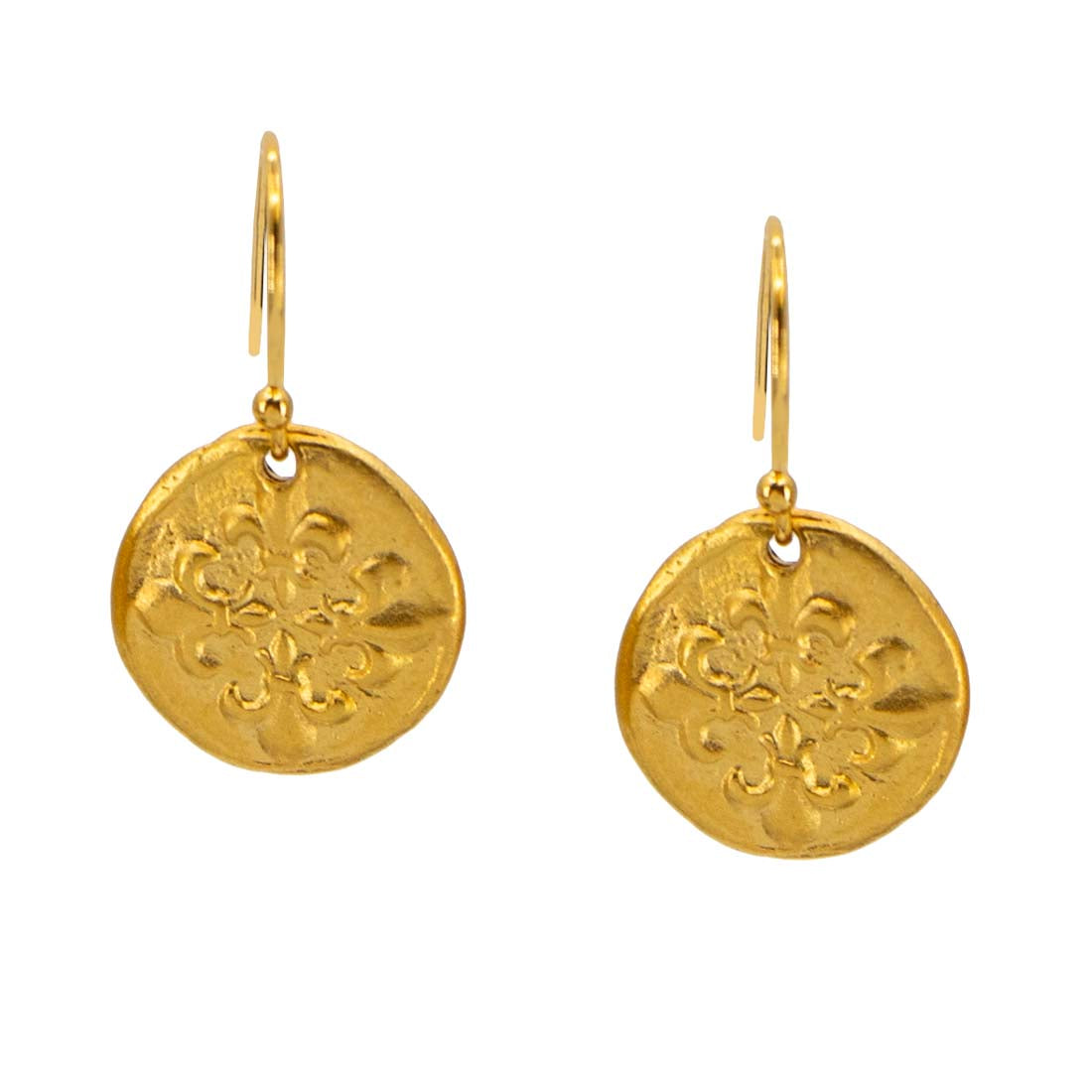 Cross Medallion Earrings