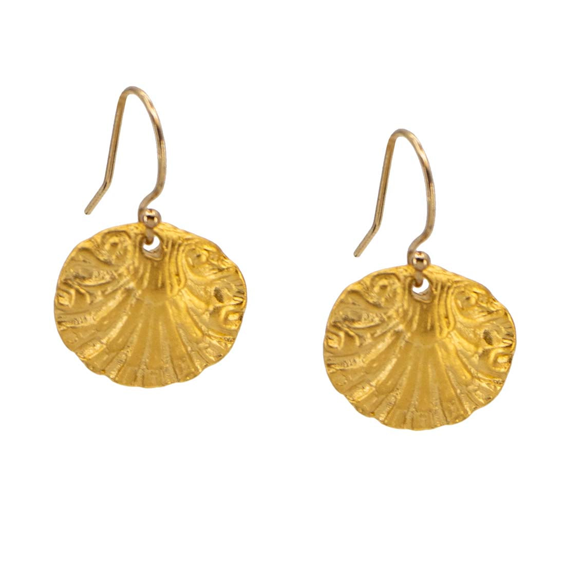 Shell Medallion Earrings