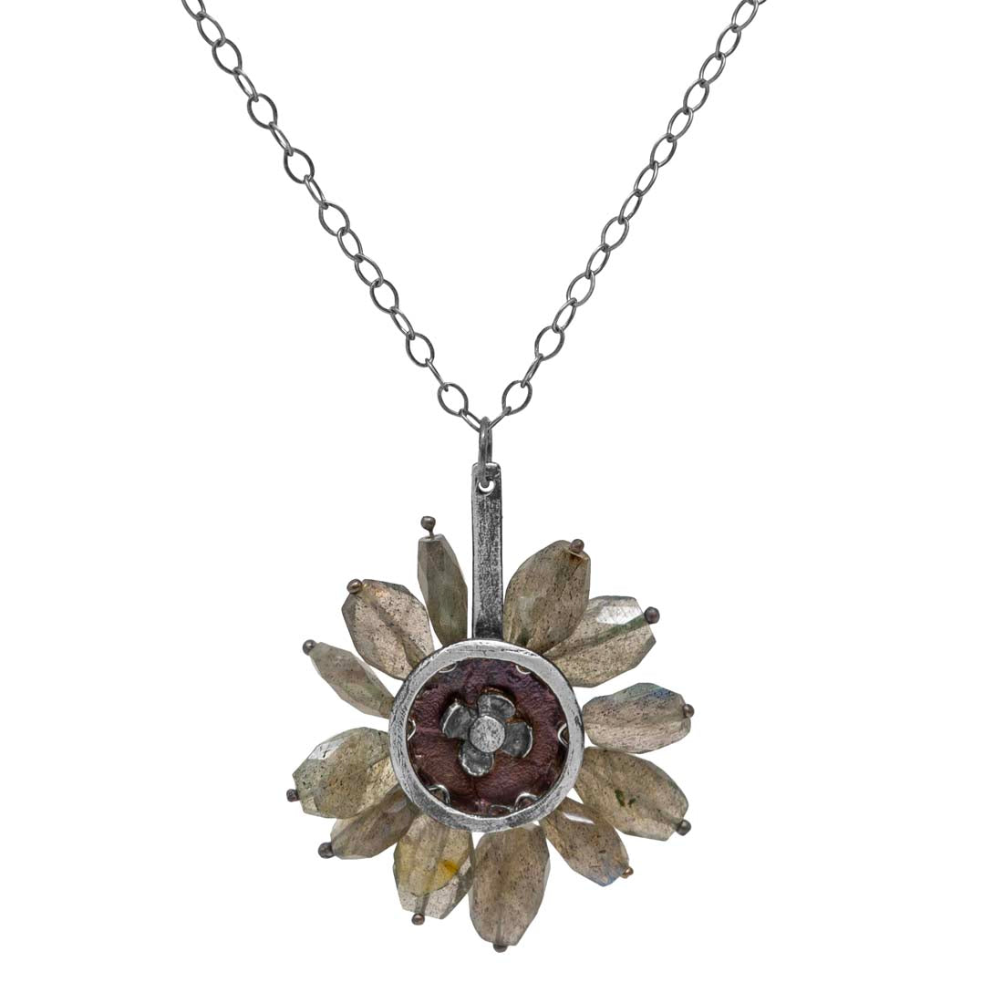 Labradorite Crown Necklace