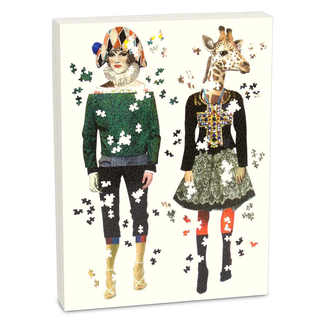 Christian Lacroix Love Who You Want Set of Two Shaped 750-Piece Jigsaw Puzzles