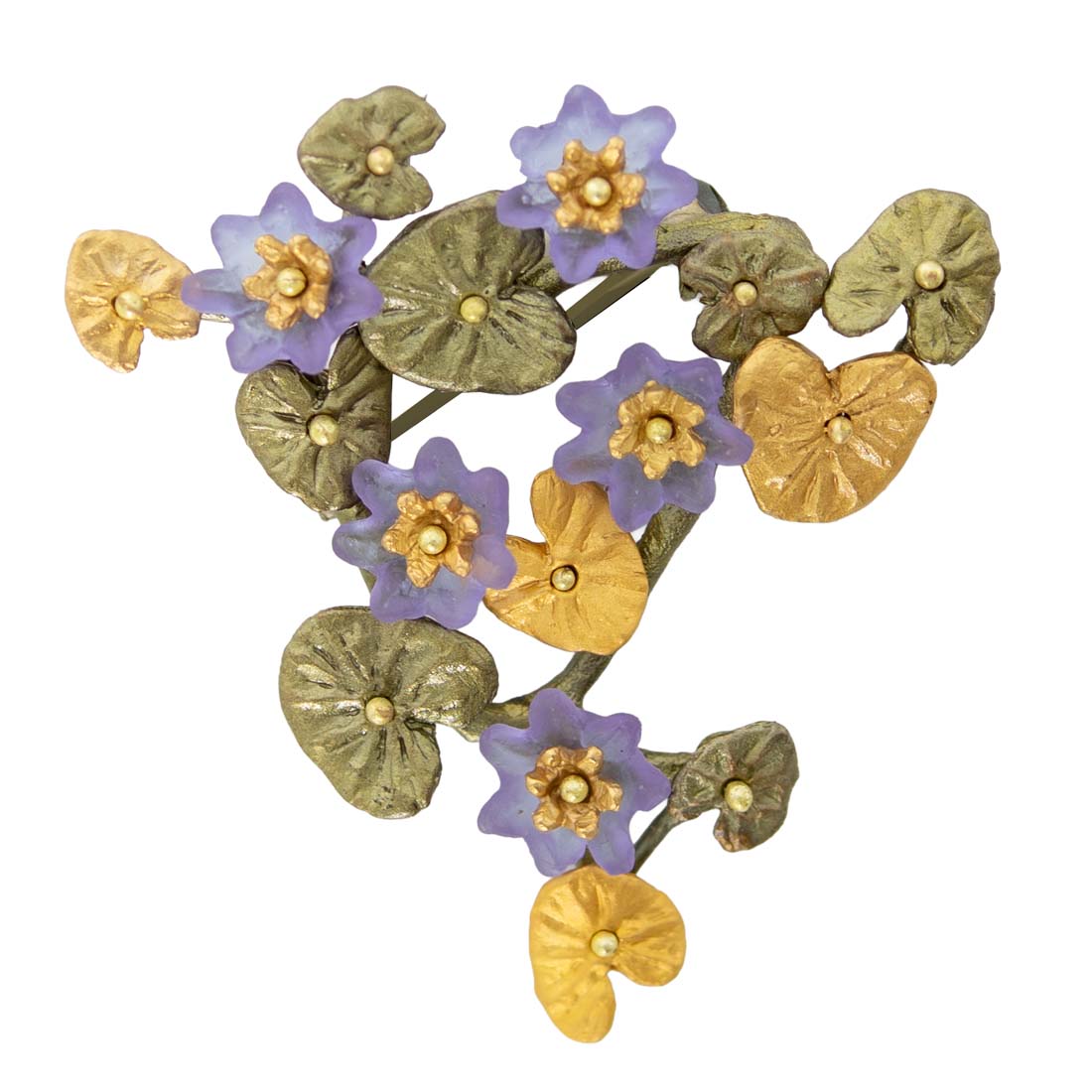 Giverny Water Lilies Bronze Brooch