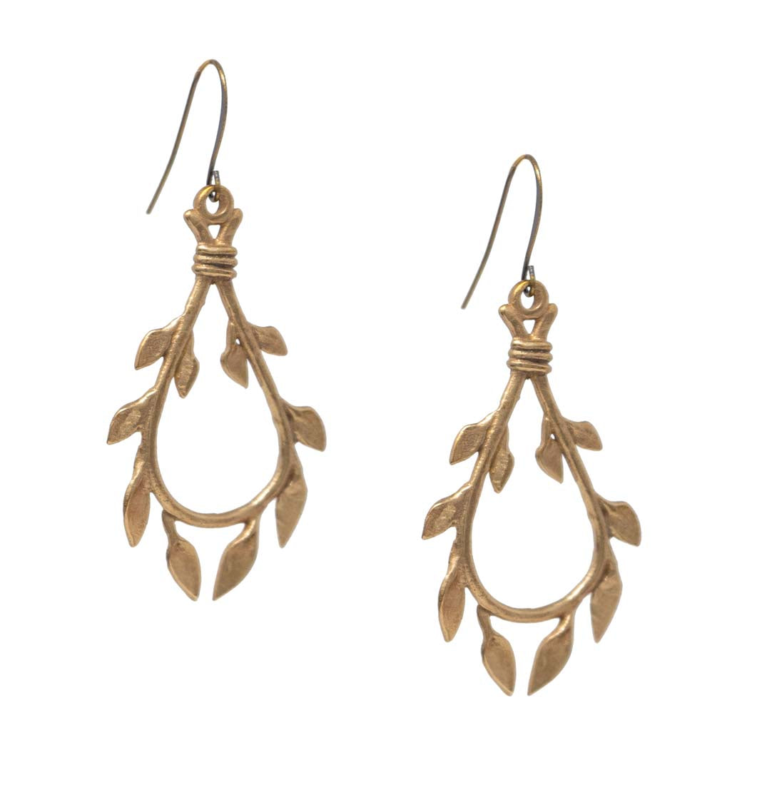 Bronze Petal Earrings