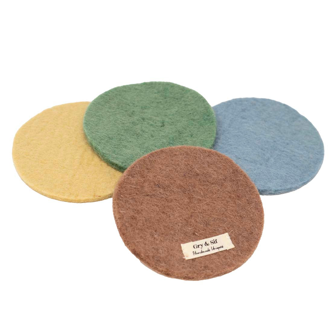 Coastal Colors Wool Coaster Set