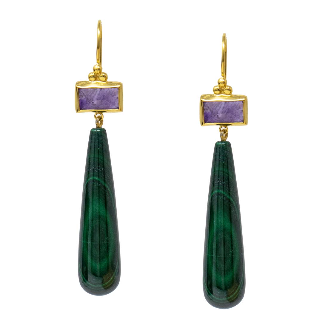 Malachite Earrings