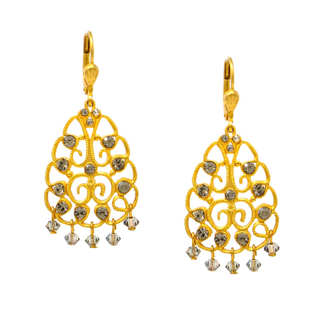 Beaded Filigree Earrings