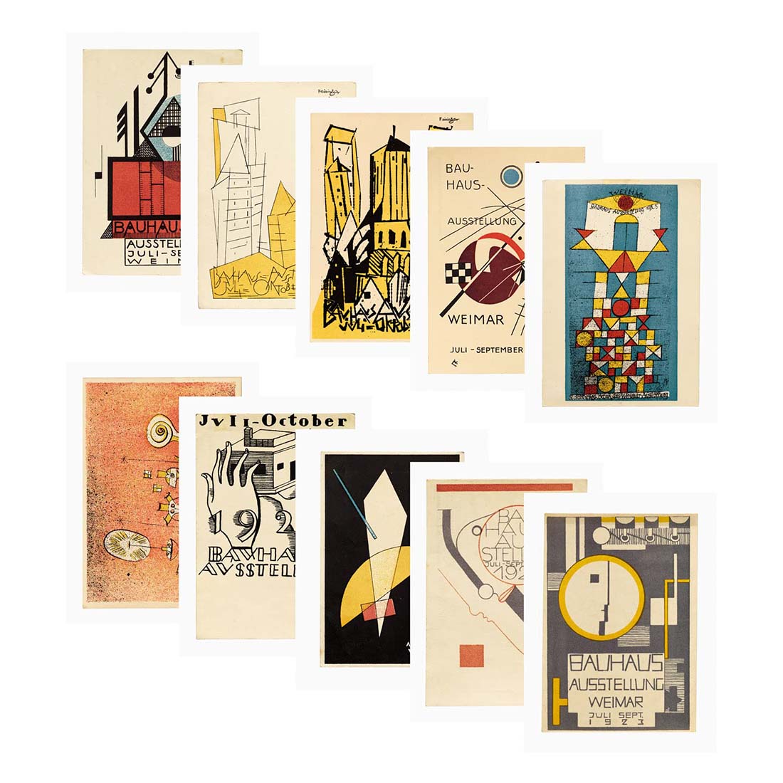 Bauhaus Postcards: Invitations to the First Exhibition