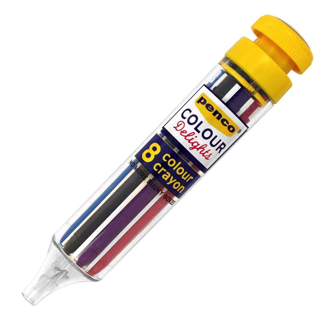 Penco Colour Delights crayon set with yellow cap on a white background