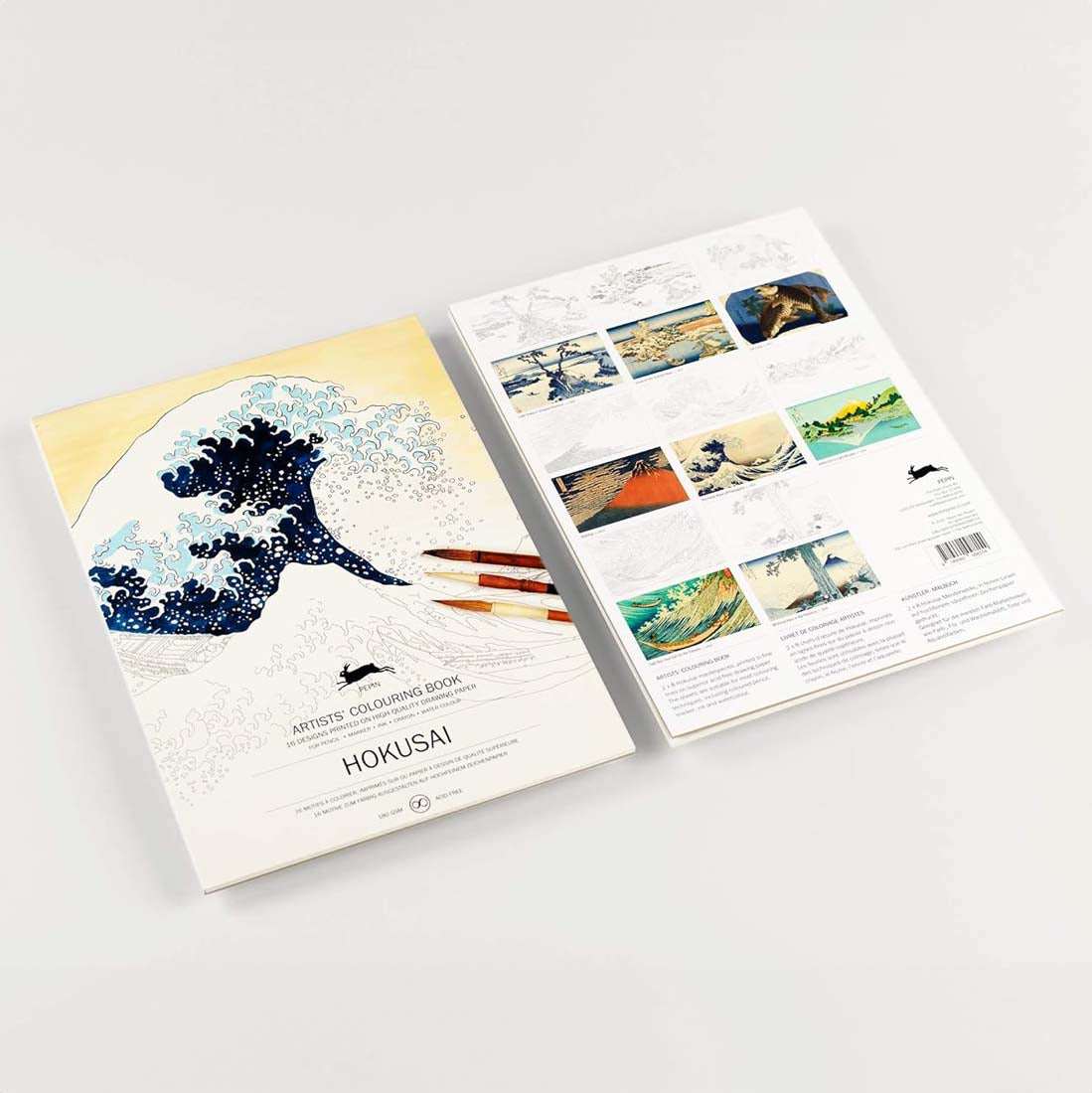 Hokusai: Artists&#39; Coloring Book